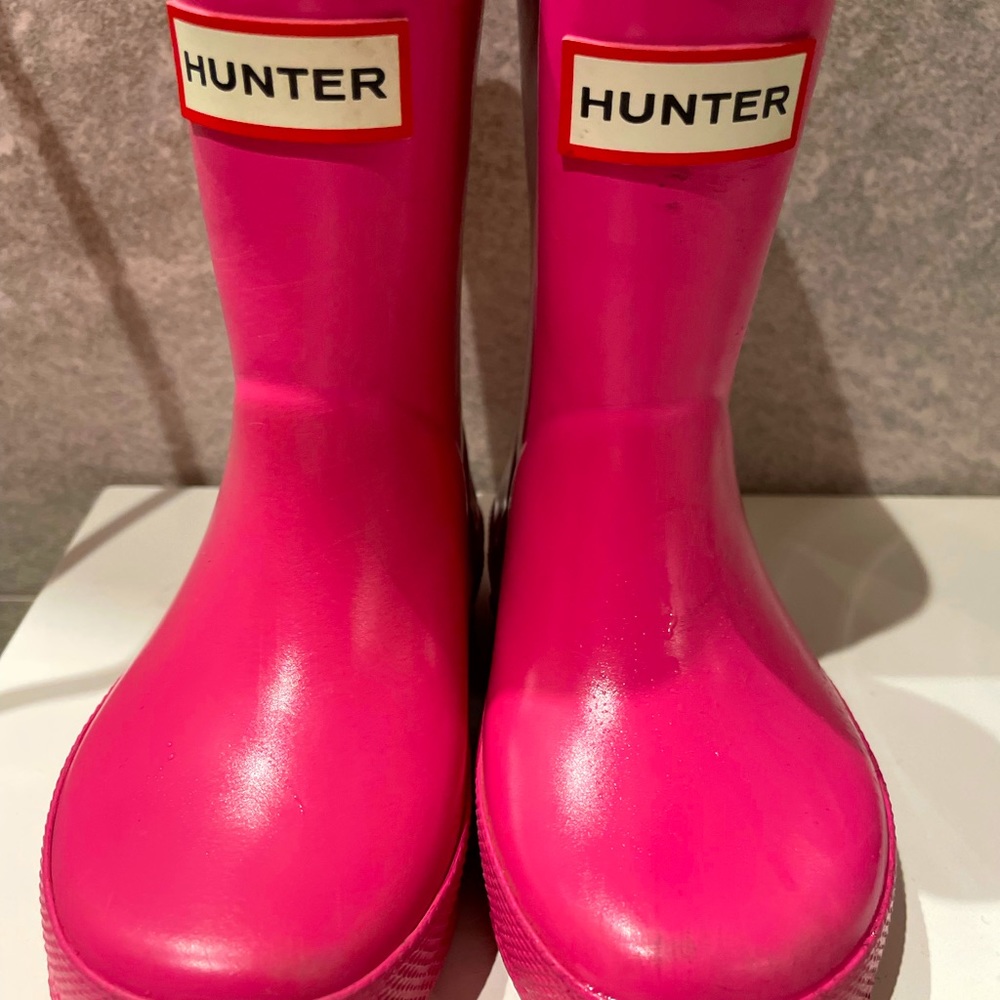 Hunter toddler size 5 pink wellies
